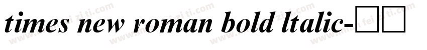 times new roman bold ltalic字体转换